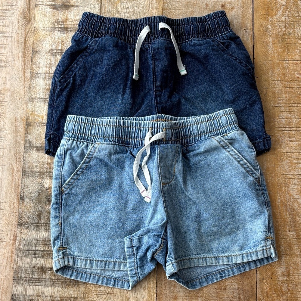 Cat & Jack Girls Denim Shorts Set S(6/7)